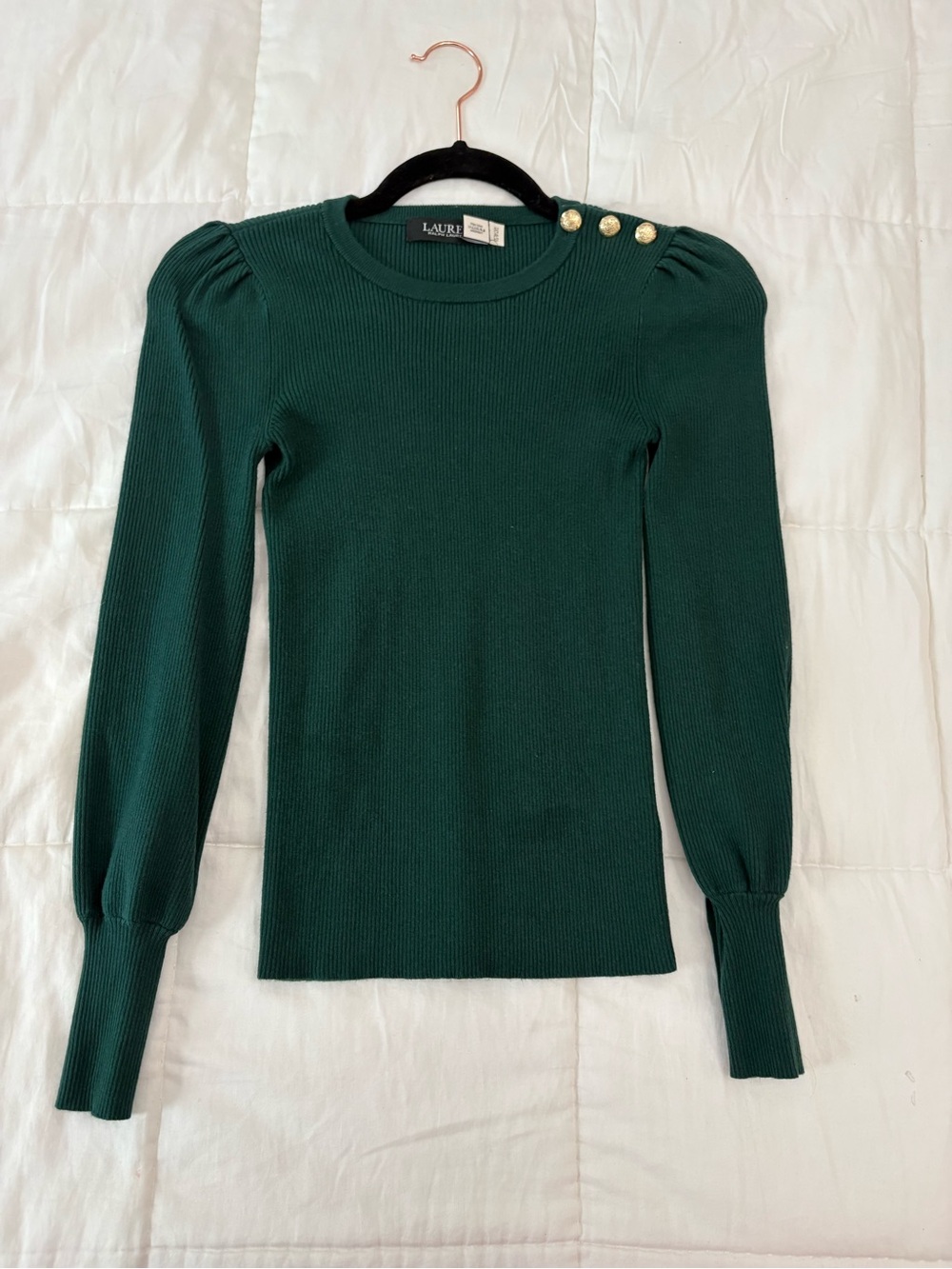 Lauren Ralph Lauren Sweater with Gold Buttons